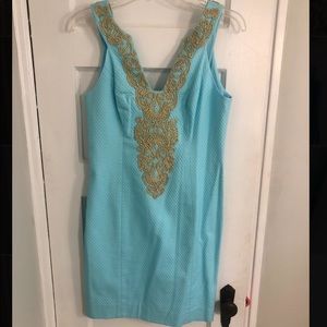 Lilly Pulitzer Aqua Shift Dress - Size 2
